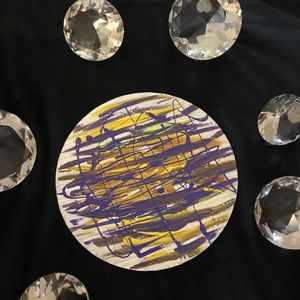 Colorful Abstract Hand Design & Hand Painted Plate